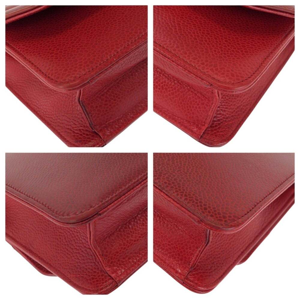 CHRISTIAN DIOR Vintage Red Leather Shoulder Bag - Picture 3 of 10